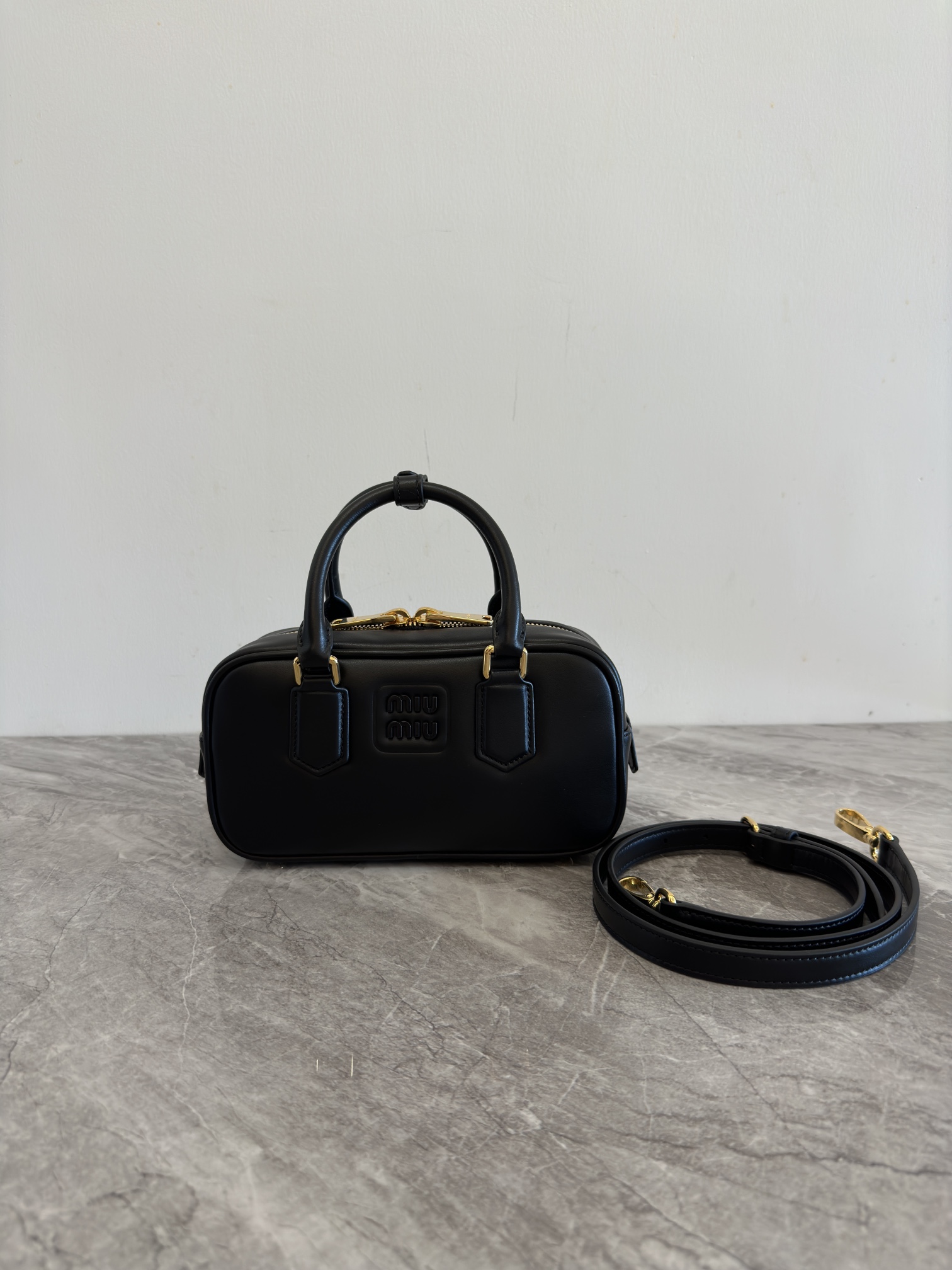 Arcadie leather bag miu miu