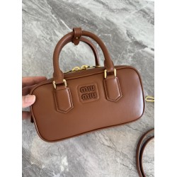 Arcadie leather bag miu miu